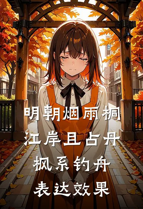 明朝烟雨桐江岸且占丹枫系钓舟表达效果