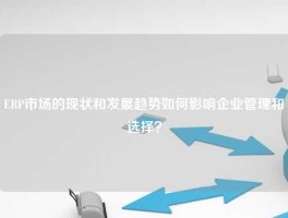 ERP市场的现状和发展趋势如何影响企业管理和选择？