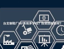 台北制鞋厂ERP系统多少钱？投资回报如何？