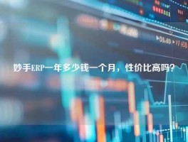 妙手ERP一年多少钱一个月，性价比高吗？