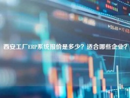 西安工厂ERP系统报价是多少？适合哪些企业？