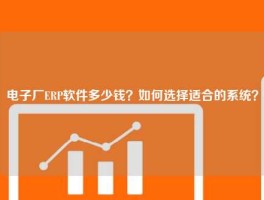 电子厂ERP软件多少钱？如何选择适合的系统？
