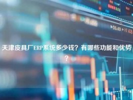 天津皮具厂ERP系统多少钱？有哪些功能和优势？