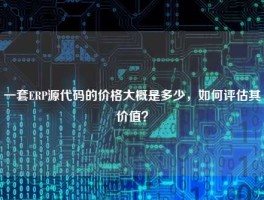 一套ERP源代码的价格大概是多少，如何评估其价值？