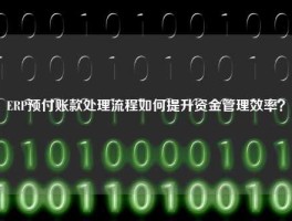 ERP预付账款处理流程如何提升资金管理效率？