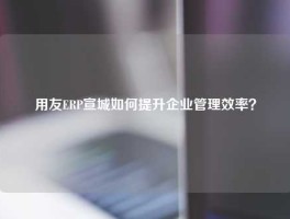 用友ERP宣城如何提升企业管理效率？