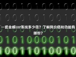 一套金蝶ERP系统多少钱？了解其价格和功能有哪些？