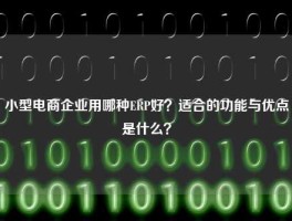 小型电商企业用哪种ERP好？适合的功能与优点是什么？